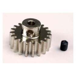 Gear, 19-T pinion (32-p) (mach. steel)/ set screw (niet meer leverbaar vervangende nummer TRX3949X)