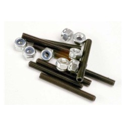 Set (grub) screws, 3x25mm (8)/ 3mm nylon locknuts (8)