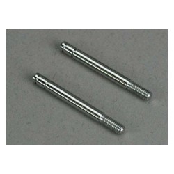 Shock shafts, steel, chrome finish (29mm) (front) (2)