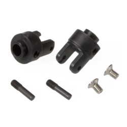 Differential output yokes, black (2)/ 3x5mm countersunk scre