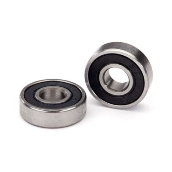 Ball bearing, black rubber sealed (6x16x5mm) (2)