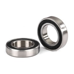 Ball bearings, black rubber sealed (12x21x5mm) (2)