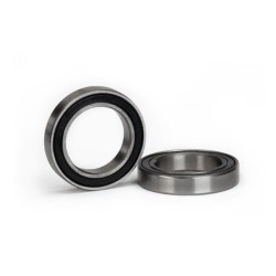 15x24x5mm (2) Ball bearing black rubber sealed 