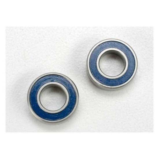6x12x4mm (2)Ball bearings blue rubber sealed 