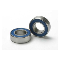 8x16x5mm (2)Ball bearings blue rubber sealed 