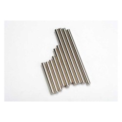 Suspension pin set, complete (hardened steel, front & rear),