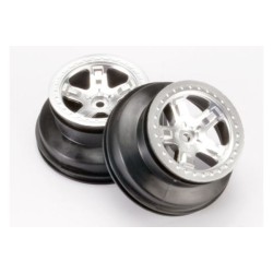 Wheels, SCT satin chrome, beadlock style, dual profile (2.2