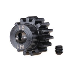 Gear, 15-T pinion (machined) (1.0 metric pitch) (fits 5mm sh