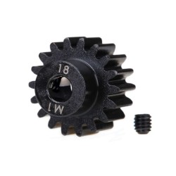 Gear, 18-T pinion (machined) (1.0 metric pitch) (fits 5mm sh