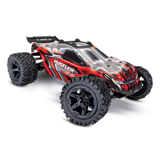 Traxxas Rustler 4x4 XL5 inc LED verlichting, batterij en 12v lader (Groen)