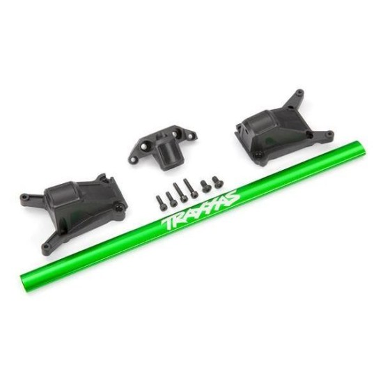Chassis brace kit, green (fits Rustler 4X4 and Slash 4X4 equipped with Low-CG chassis)