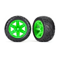Tires & wheels, assembled, glued (2.8') (RXT green wheels, Anaconda tires, foam inserts) (4WD electric front/rear, 2WD electric front only) (2) (TSM rated)