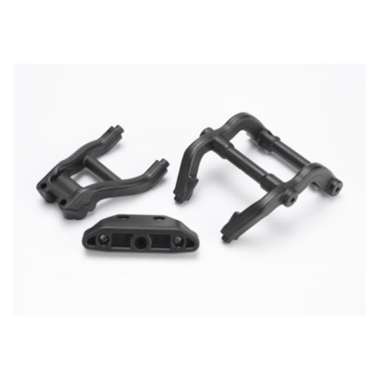 Wheelie bar mounts/ rear skidplate (black) Wheelie bar mounts/ rear skidplate (black)