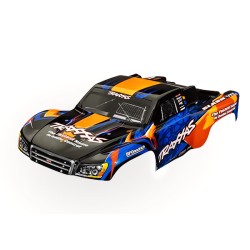 Body, Slash VXL 2WD (also fits Slash 4X4), orange & blue (painted, decals applied)