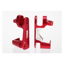 Caster blocks (c-hubs), 6061-Tleft & right (red-anodized)