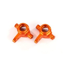 Steering blocks, 6061-T6 aluminum (orange-anodized), left & right