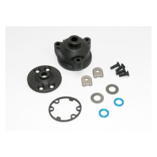 Housing, center differential/ x-ring gaskets (2)/ ring