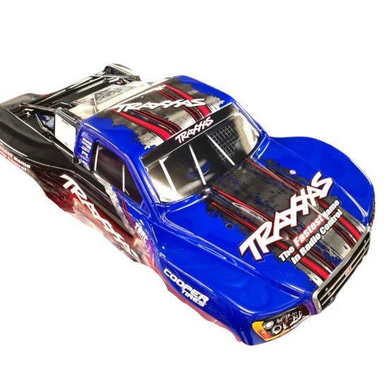 Body, Slash 2wd vxl, blauw (painted, decals applied)