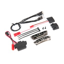 LED light kit, 1/16 E-Revo (includes power supply, front & rear bumpers, light harness (4 clear, 4 red), wire ties)