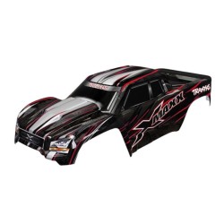 Body, X-Maxx, red (painted, decals applied) (assembled with
