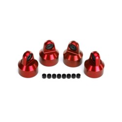 Shock caps, GTX shocks/ springaluminum (red) (4) spacers(8)
