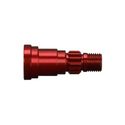 Stub axle, aluminum (red-anodized) (1) (for use only with 7750X or 7896 driveshaft)