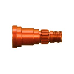 Stub axle, aluminum, (orange-anodized) (1) (for use only with 7750X or 7896 driveshaft)