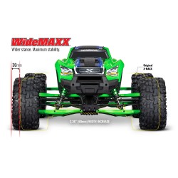Suspension Kit, X-Maxx WideMAXX, Black, (Includes Front & Rear Suspension Arms, Front Toe Links, Shock Springs, Driveshafts)