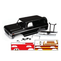 Body, Ford Bronco, complete (black) (includes front and rear bumpers, push bar,
