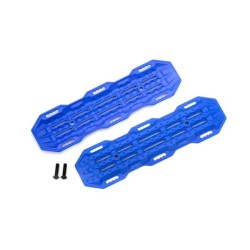 Traction boards, blue/ mounting hardware
