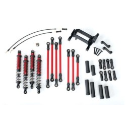Long Arm Lift Kit, TRX-4, complete (includes red powder coated links, red-anodiz