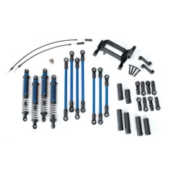 Long Arm Lift Kit, TRX-4, complete (includes blue powder coated links, blue-anod