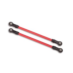 Suspension links, rear upper, red (2) (5x115mm, powder coated steel) (assembled