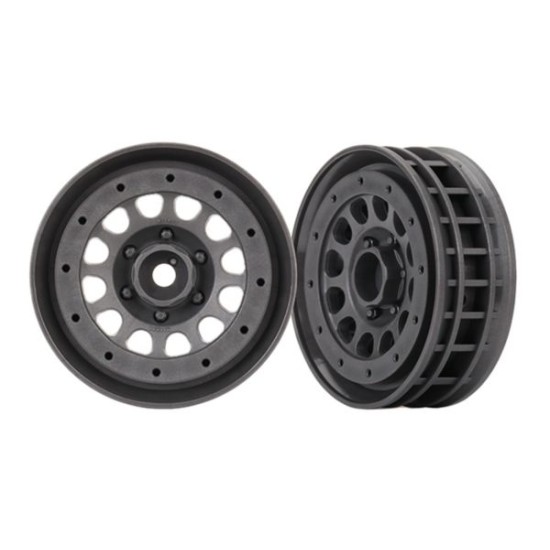 Wheels, Method 105 1.9' (charcoal gray, beadlock) (beadlock rings sold separatel