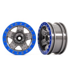 Wielen, TRX-4 Sport 2.2 (grijs, blauw beadlock-stijl) (2)