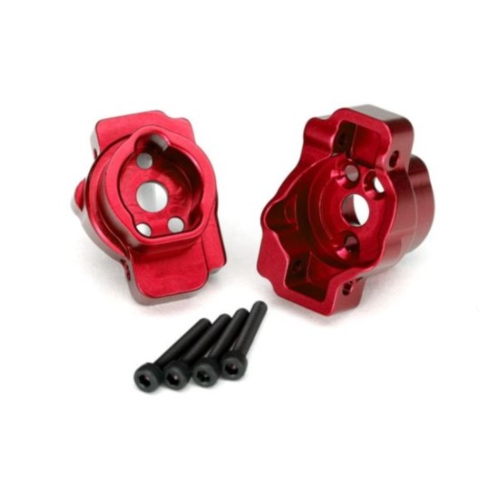 Portal drive axle mount, rear, 6061-T6 aluminum (red-anodized) (left and right)/