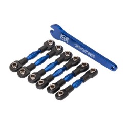 Turnbuckles, aluminum (blue-anodized), camber links, 32mm (front) (2)/ camber li