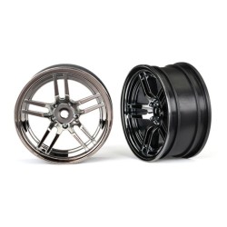 Wheels, 1.9' split-spoke (black chrome) (front) (2)