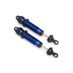 Shocks, GTR, 134mm, aluminum (blue-anodized) (fully assembled w/o springs) (fron
