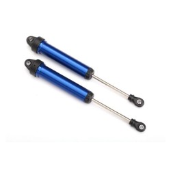 Shocks, GTR, 160mm, aluminum (blue-anodized) (fully assembled w/o springs) (rear