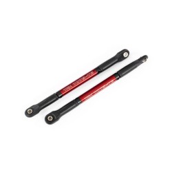 Push rods, aluminum (red-anodized), heavy duty (2) (assembled with rod ends and threaded inserts)