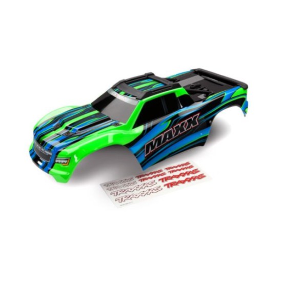 BODY, MAXX, GREEN (PAINTED)/ DECAL SHEET