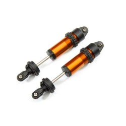 Shocks, GT-Maxx, aluminum (orange-anodized) (fully assembled w/o springs) (2)