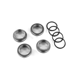 Veerhouder (versteller), grijs-geanodiseerd aluminium, GT-Maxx schokdempers (4) (geassembleerd met o-ring)