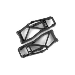 Suspension arms, lower, black (left and right, front or rear) (2) (for use with 8995 WideMaxx  suspension kit)