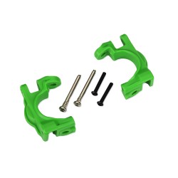 Caster blocks (c-hubs), extreme heavy duty, green (left & right)/ 3x32mm hinge pins (2)/ 3x20mm BCS (2) (for use with #9080 upgrade kit)
