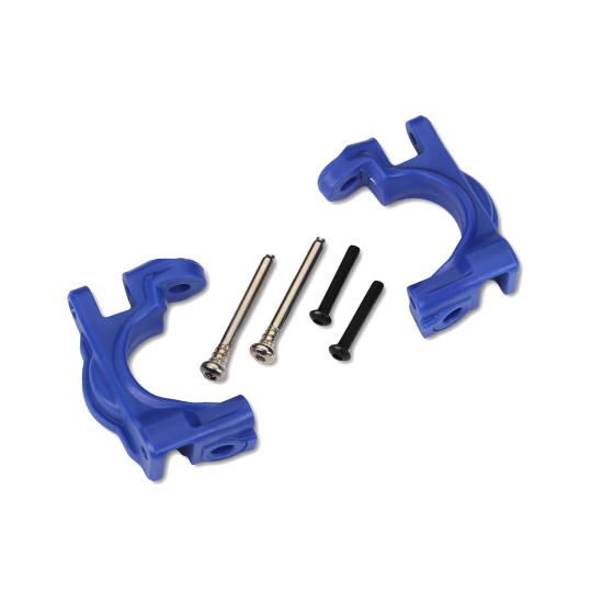 Caster blocks (c-hubs), extreme heavy duty, blue (left & right)/ 3x32mm hinge pins (2)/ 3x20mm BCS (2) (for use with #9080 upgrade kit)