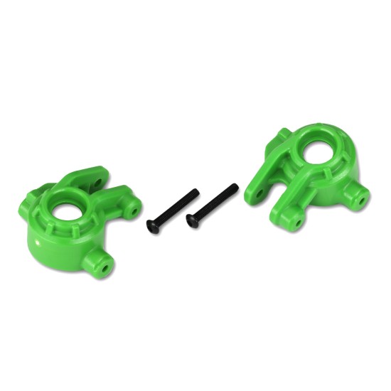 Steering blocks, extreme heavy duty, green (left & right)/ 3x20mm BCS (2) (for use with #9080 upgrade kit)