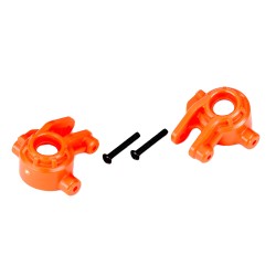 Steering blocks, extreme heavy duty, orange (left & right)/ 3x20mm BCS (2) (for use with #9080 upgrade kit)