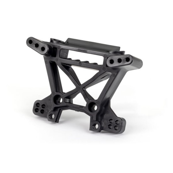 Shock tower, front, extreme heavy duty, black (for use with #9080 upgrade kit)